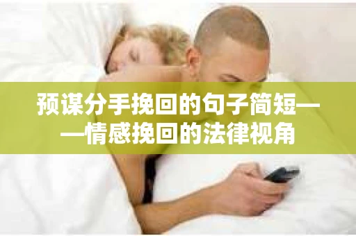 预谋分手挽回的句子简短——情感挽回的法律视角