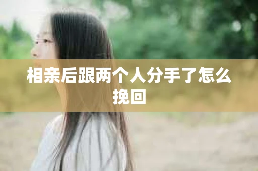 相亲后跟两个人分手了怎么挽回