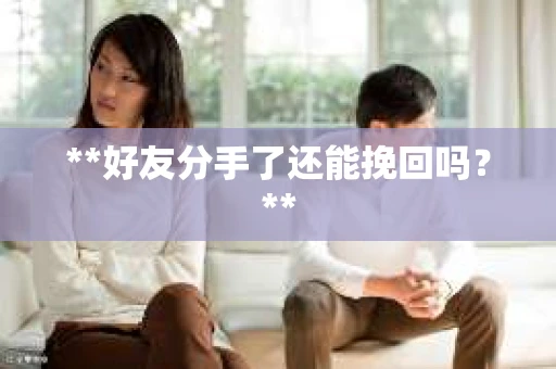 **好友分手了还能挽回吗？**
