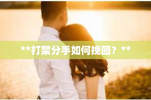 **打架分手如何挽回？**