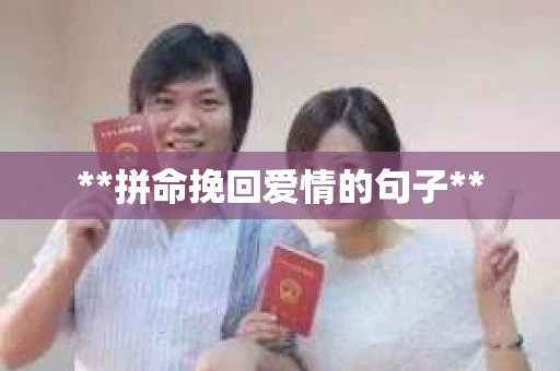 **拼命挽回爱情的句子**