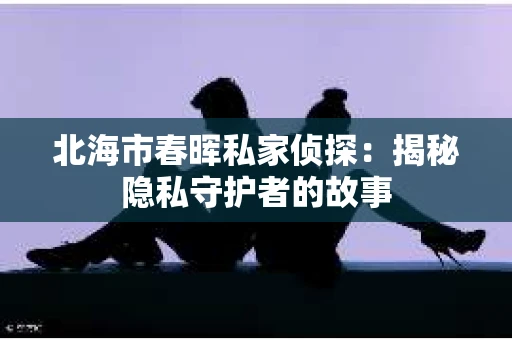 北海市春晖私家侦探：揭秘隐私守护者的故事