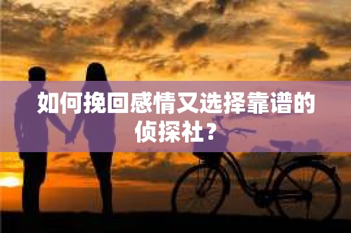如何挽回感情又选择靠谱的侦探社？