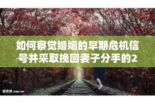 如何察觉婚姻的早期危机信号并采取挽回妻子分手的21天法则？