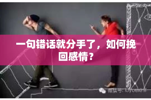 一句错话就分手了，如何挽回感情？
